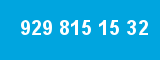 929 815 15 32 929 815 15 32